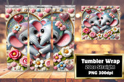 Sublimation Tumbler Template , Sweet Animals Product Image 1