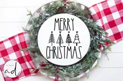 Merry Christmas Svg | Farmhouse Christmas Sign Design Product Image 4