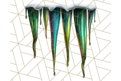 Peacock Christmas Clipart in Jewel Tones, Christmas Png Product Image 3