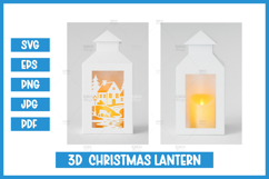 11 Christmas lanterns SVG I Christmas paper cut SVG Product Image 12