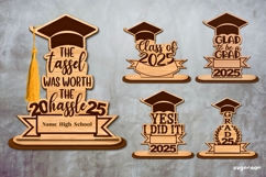 Graduation Tassel Holders Laser Cut | Glowforge | SVG Product Image 2