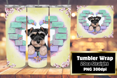 STUNNING 20oz Sublimation Tumbler , Cute Dog Product Image 1