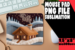 Playful Desk Mat Sublimation PNG, Holiday Product Image 1
