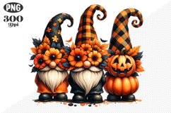 Halloween Gnomes Sublimation - Clipart PNG Design Product Image 1