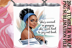 GIFT OF SERENITY 20oz TUMBLER WRAP, Praying Woman Product Image 1