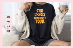 Spooky Bachelorette Party Saying SVG | The Unholy Matrimony Product Image 3