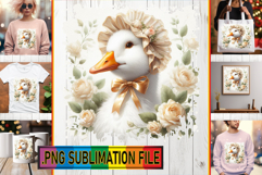 Sweet TOTE BAG Gift Ideas PNG, Goose Product Image 1