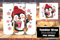 VIBRANT 20oz Tumbler Wrap for Sublimation , Christmas Product Image 1