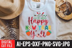 Happy New Year y_all Sublimation Design , Happy New Year Product Image 3