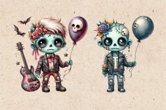 Watercolor Zombie Rock. PNG sublimation Product Image 3