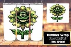 Vibrant Summer Petals: Retro Floral Sublimation Product Image 1