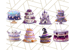 Realistic Halloween Cake Clipart PNG, Spooky Desserts Product Image 7