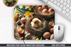 Chicks Mouse Pad Sublimation, Animals Mouse Pad PNG Design Product Image 1