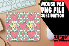 Whimsical Desk Pad Sublimation, Heart Product Image 1