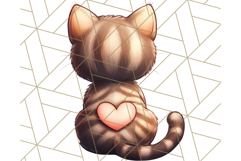 Cute Back View Sitting Animal Clipart PNG From Behind Product Image 3