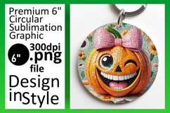 Gorgeous Circle Design for Sublimation , Cute Pumpkin Product Image 1