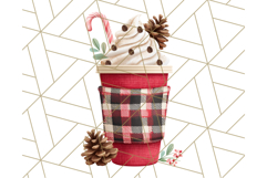 Christmas Coffee Mugs Clipart PNG Festive Cups Product Image 3