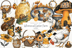 Whimsical Easter Farm Clipart Product Image 1