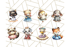 Princess Animal PNG Clipart with Crowns &amp; Royal Accessories Product Image 3