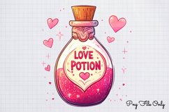Cute Valentine Kawaii Clipart PNG Product Image 1