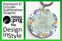 Elegant Keychain Round Design PNG , Religious Product Image 1