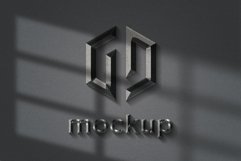 Elegant Logo Mockup With Realistic Window Sunlight Effect Product Image 1