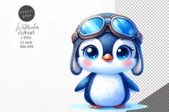 Penguin clipart, Winter clipart, Christmas clipart Product Image 1