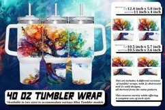 Delicate Spring Tree Pattern Tumbler Wrap Product Image 1