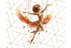 Autumn Circus Performers Clipart Vintage Characters PNG Product Image 3