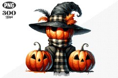 Halloween Pumpkin Sublimation - Clipart PNG Design Product Image 1