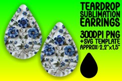 Floral Fusion Elegance - Teardrop Earring Collection Product Image 1