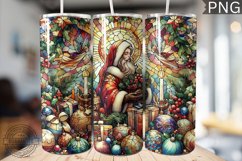 Watercolor Christmas Tumbler Wrap - High Quality 300 Dpi Product Image 1