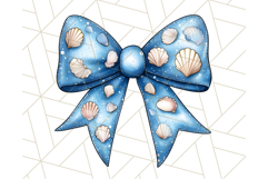 Watercolor Summer Bow Clipart PNG, Coquette Bright Bow Png Product Image 3