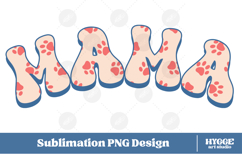 American Mama 4th of July USA Cat Dog Paw DTF Sublimation Product Image 1