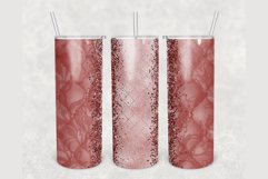 Add Your Name Red Silk glitter 20 oz tumbler sublimation Product Image 1