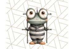 Cute Animals in Jail Clipart PNG, Funny Prisoner Critters Product Image 3