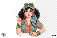 Summer 1950 Girls Clipart Product Image 1