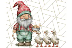 Farmer Gnome Clipart, Cute Farm Gnomes PNG Illustrations Product Image 3
