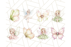 Pastel Fairies and Butterflies PNG, Fantasy Clipart Bundle Product Image 5