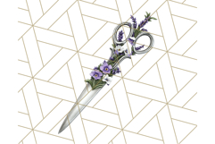 Floral Sewing Clipart PNG Vintage Sewing Elements Needlework Product Image 3