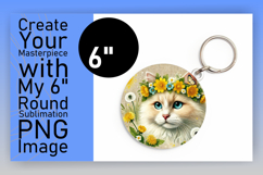 Creative Circle Design for Coasters , Cute Cat Product Image 1