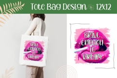 Pink Lips Illustration, Brave Enough To Dream PNG Product Image 1