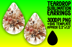 Lovely Teardrop Design for Crafts , Autumn Flower Product Image 1