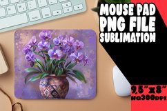 Blossoming Charm Sublimation Mouse Pad Designs PNG Product Image 1