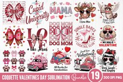 Coquette Valentines Day Sublimation Bundle PNG Product Image 1
