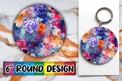 Modern Petal Car Coaster Sublimation Product Image 1