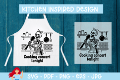 Cooking concert tonight SVG, Skeleton SVG Product Image 1