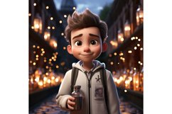 3D Character Child Boy scientist with relevant environment Product Image 1