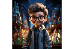 3D Character Child Boy scientist with relevant environment Product Image 1