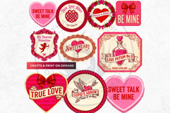 Vintage Valentine Day Labels and Romantic Heart Tags Product Image 4